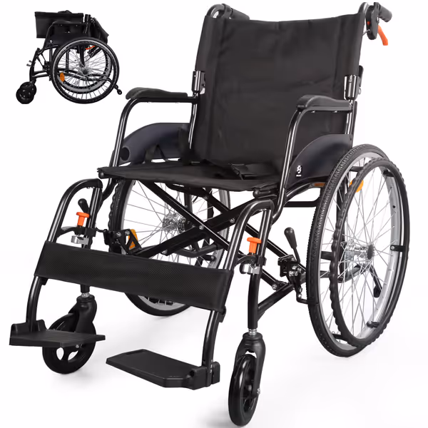 WHLICKS 2025 Transport Wheelchair